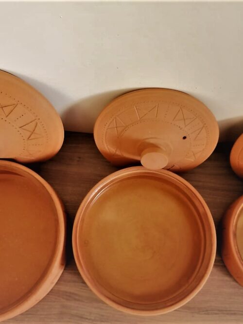 Pottery—Hand-made tagine clay cooking pot