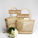 Elegant handmade straw bag