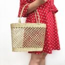 Elegant handmade straw bag