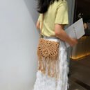 Handmade crochet crossbody bag