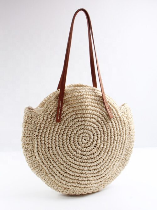 Straw beach bag
