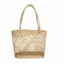 Elegant handmade straw bag
