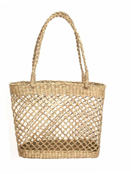 Elegant handmade straw bag
