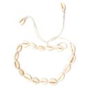 coffee bean seashell rounded necklace