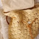 Backpack made of natural straws