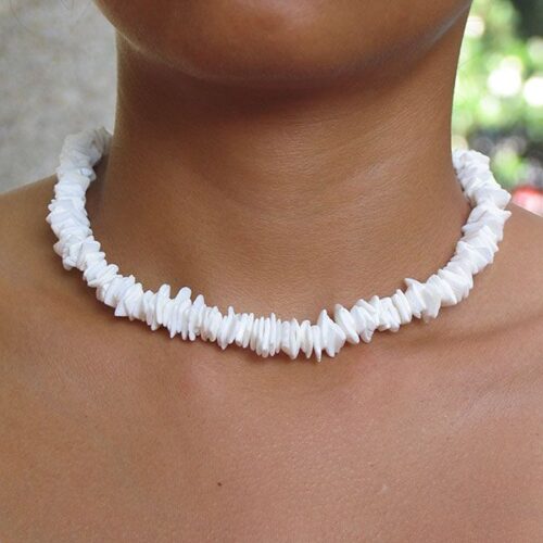 White seashell necklace