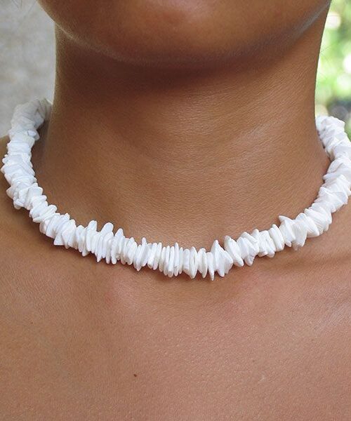 White seashell necklace