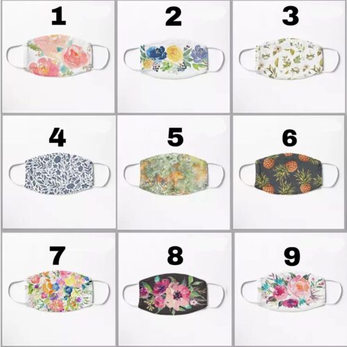 Thin Masks with Two Layers – Polyester Outside and Cotton Inside