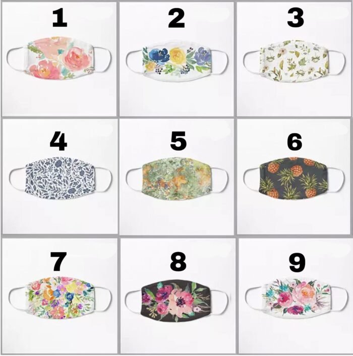 Thin Masks with Two Layers – Polyester Outside and Cotton Inside