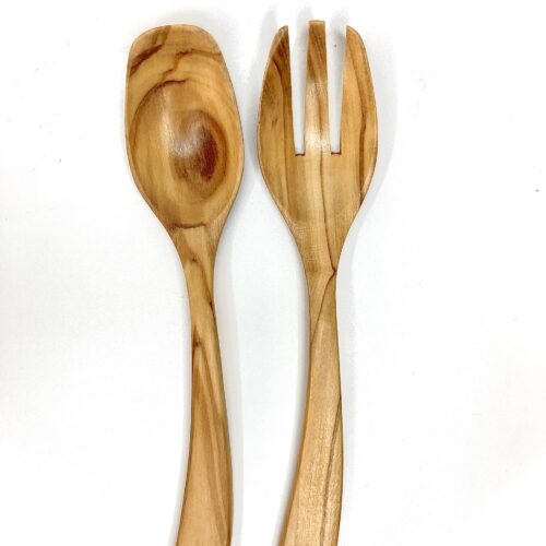 Olive Wood Spoon and Fork – Small Size