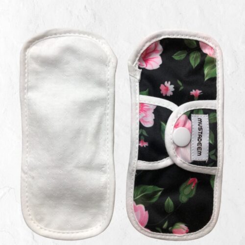 Reusable Cloth Daily Pads – Cotton and Organic Bamboo with Polyester Back (Set of 5 or 10)