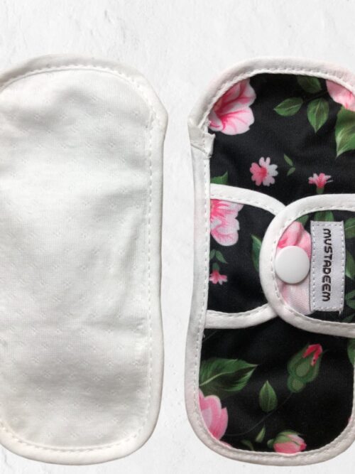 Reusable Cloth Daily Pads – Cotton and Organic Bamboo with Polyester Back (Set of 5 or 10)