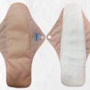 Large Night-sized Reusable Sanitary Pad with Polyester Back – One Piece