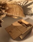 Wooden box for jewelry storing and gifts