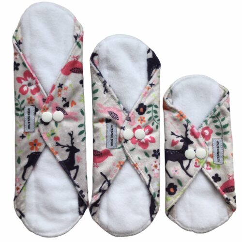 Menstrual Reusable Cloth Sanitary Pad – Wool-fiber with Velvet Back (Easy Wash)