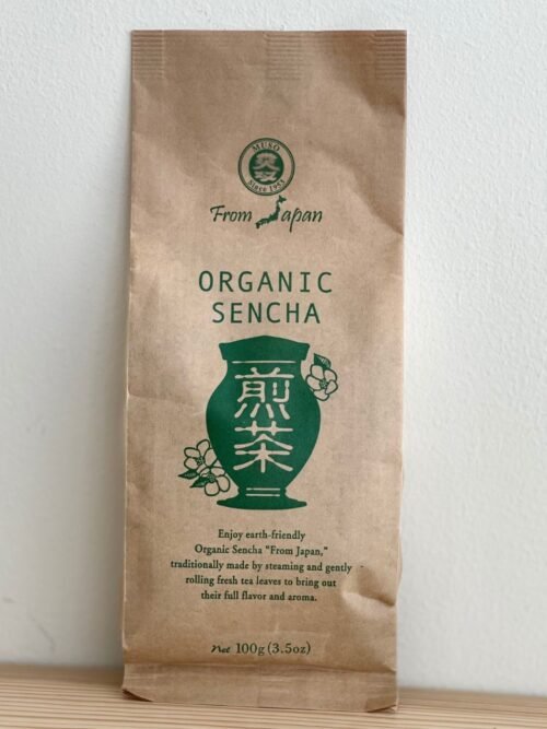 Organic Sencha tea from the macrobiotic kitchen