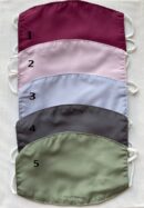 Plain Masks with Two Layers – Polyester Outside and Cotton Inside