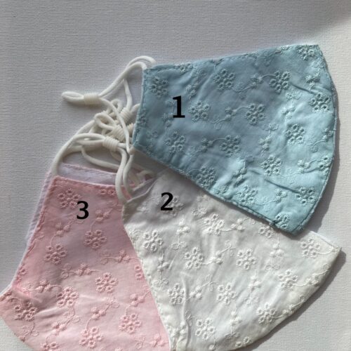 Light-colored, Thin Cotton Masks with Two Layers