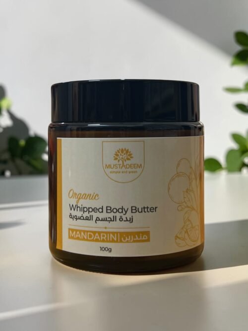 Organic Whipped Body Butter for Deep Moisture – Rose, Mandarin, Wood & Lavender