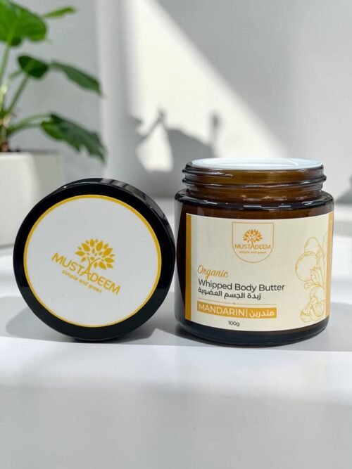 Organic Whipped Body Butter for Deep Moisture – Rose, Mandarin, Wood & Lavender