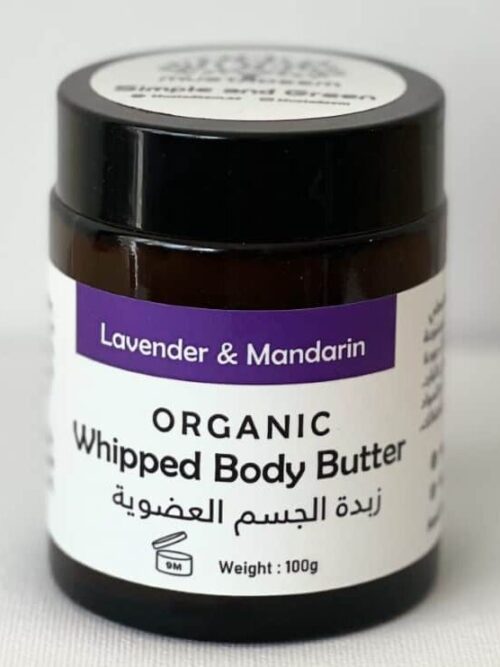 Organic Whipped Body Butter for Deep Moisture – Rose, Mandarin, Wood & Lavender