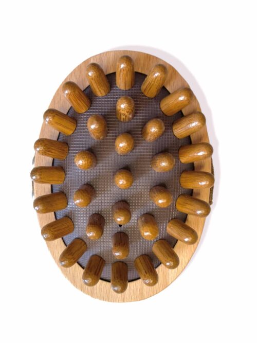Natural Wooden Massage Body Brush for Cellulite Reduction