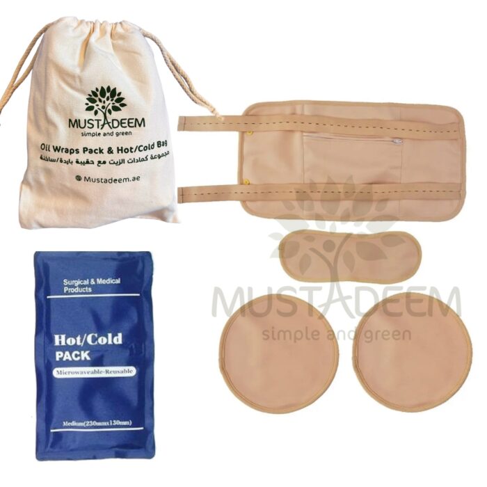 Castor Oil Compress Wraps with Cold/ Hot Bag