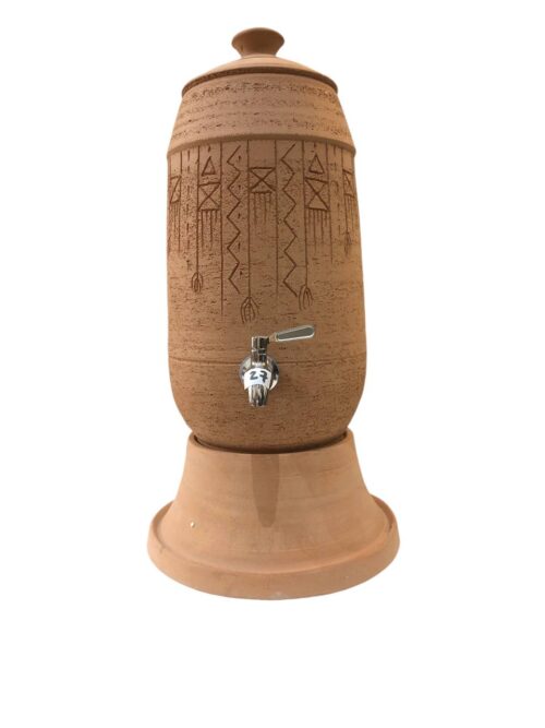 Classic pottery clay water pot dispenser - 8 liter