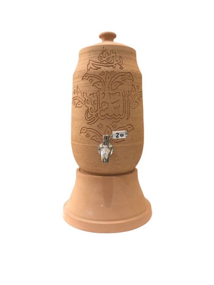 Classic pottery clay water pot dispenser - 6 liter