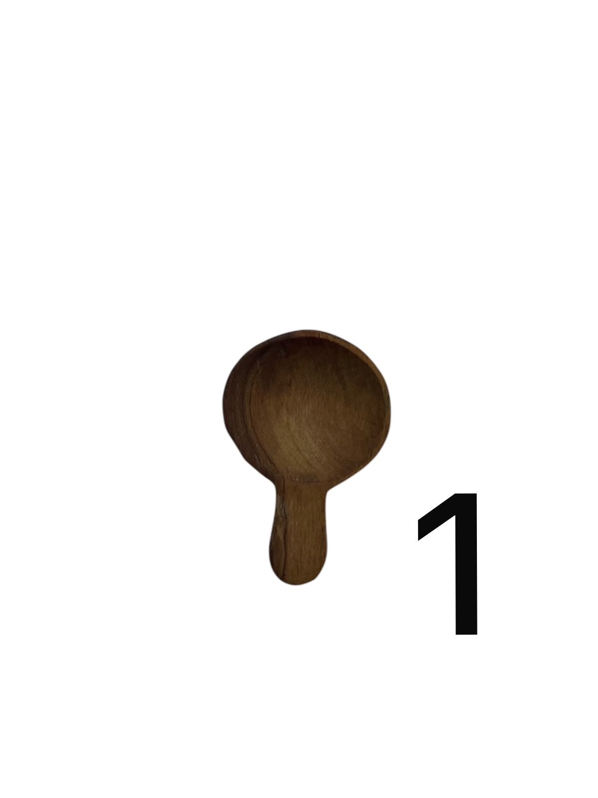 Three-Piece Small Olive Wood Spoon Set (for Sauces, Spices, Coffee & Sugar). - Image 2