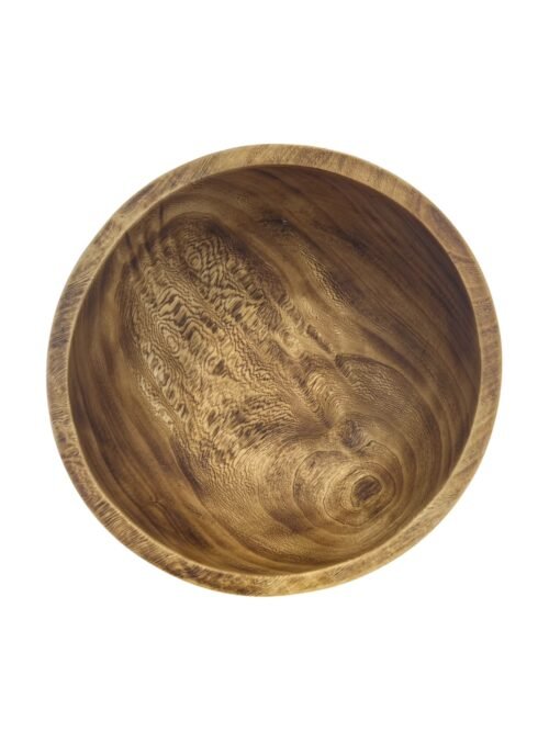 Deep bowl made from natural Jacaranda wood.